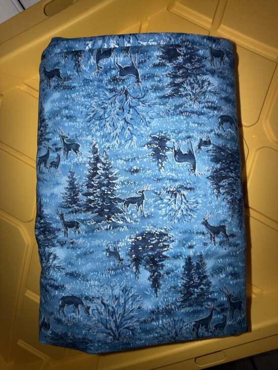Holly Hill Other - Holly Hill Screen Print Christmas Winter Forest Deer Cotton Fabric